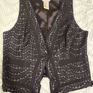 Vintage Black Lace Vest